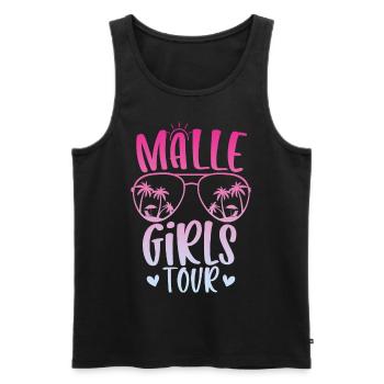 Visite des filles de Malle - Débardeur bio Premium Homme - noir - Devant - Michal (187cm)