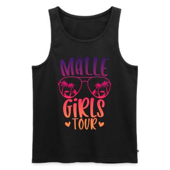 Visite des filles de Malle - Débardeur bio Premium Homme - noir - Devant - Michal (187cm)