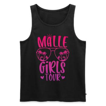 Visite des filles de Malle - Débardeur bio Premium Homme - noir - Devant - Michal (187cm)