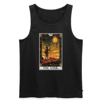 Tarot Cards Tarot Card The Star The Star - Men's Premium Organic Tank Top - black - Front - AI Model Male 178 light (178cm)