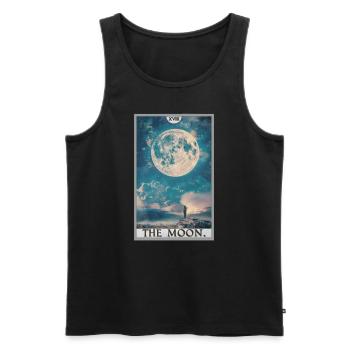 Tarot Cards Tarot Card The Moon The Moon - Men's Premium Organic Tank Top - black - Front - Michal (187cm)