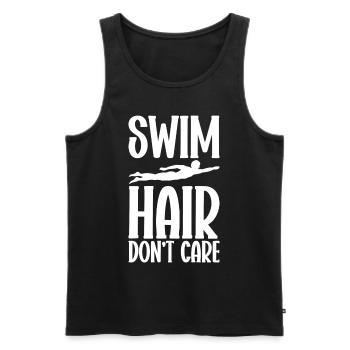 Swimming Water Sports Pool Swimming Swimmers - Men's Premium Organic Tank Top - black - Front - AI Model Male 178 light (178cm)