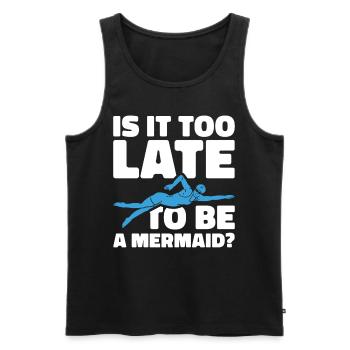 Swimming Water Sports Pool Swimming Swimmers - Men's Premium Organic Tank Top - black - Front - AI Model Male 178 light (178cm)