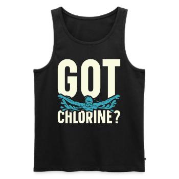 Swimming Water Sports Pool Swimming Swimmers - Men's Premium Organic Tank Top - black - Front - AI Model Male 178 light (178cm)