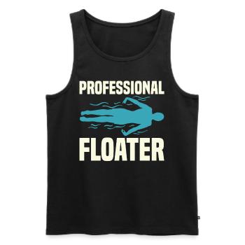 Swimming Water Sports Pool Swimming Swimmers - Men's Premium Organic Tank Top - black - Front - AI Model Male 178 light (178cm)