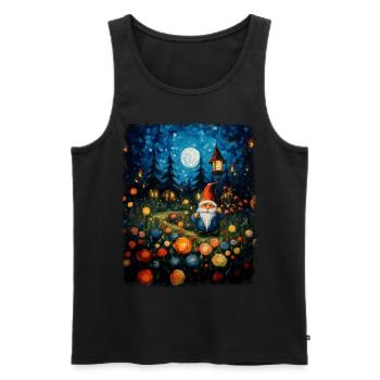 Gnome Gardening Gnomes Gardener Starnac - Men's Premium Organic Tank Top - black - Front - Michal (187cm)
