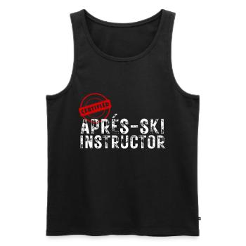 Apres Ski Party zertifizierter Apres Skilehrer - Männer Premium Bio Tank Top - Schwarz - Vorne - Michal (187cm)