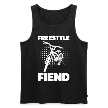 BMX Freestyle Biker Bike Bike BMX Rider - Men's Premium Organic Tank Top - black - Front - Michal (187cm)