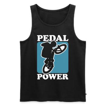 BMX Freestyle Biker Bike Bike BMX Rider - Men's Premium Organic Tank Top - black - Front - Michal (187cm)
