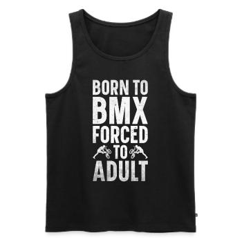 BMX Freestyle Biker Bike Bike BMX Rider - Men's Premium Organic Tank Top - black - Front - Michal (187cm)