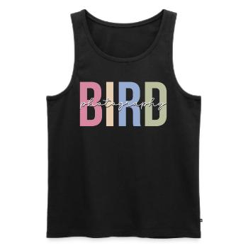 Bird Photography Bird Photographer Bird on Camera - Men's Premium Organic Tank Top - black - Front - Michal (187cm)