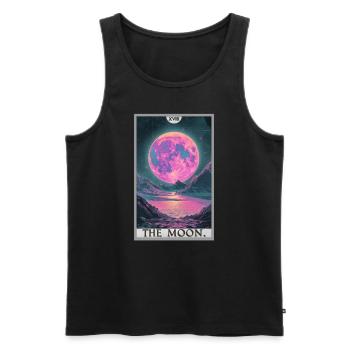 Tarotkarten Tarotkarte The Moon Der Mond - Männer Premium Bio Tank Top - Schwarz - Vorne - Michal (187cm)