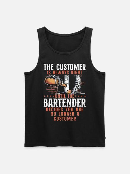 Barman Mixologue Le Client - Débardeur bio Premium Homme - noir