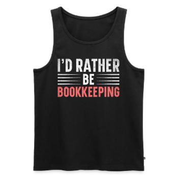 Buchhaltung Finanzbuchhalter Buchhalter Beruf - Männer Premium Bio Tank Top - Schwarz - Vorne - AI Model Male 178 light (178cm)