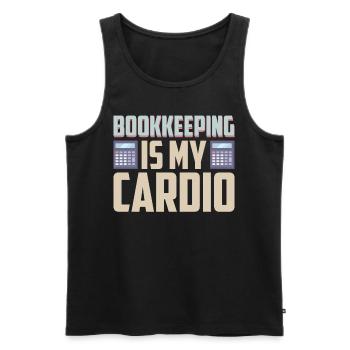 Buchhaltung Finanzbuchhalter Buchhalter Beruf - Männer Premium Bio Tank Top - Schwarz - Vorne - AI Model Male 178 light (178cm)