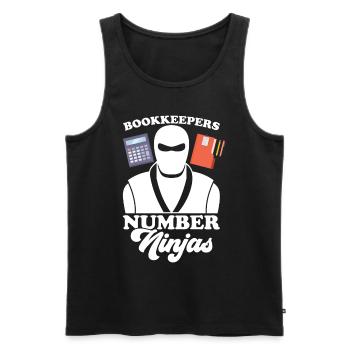 Buchhaltung Finanzbuchhalter Buchhalter Beruf - Männer Premium Bio Tank Top - Schwarz - Vorne - AI Model Male 178 light (178cm)