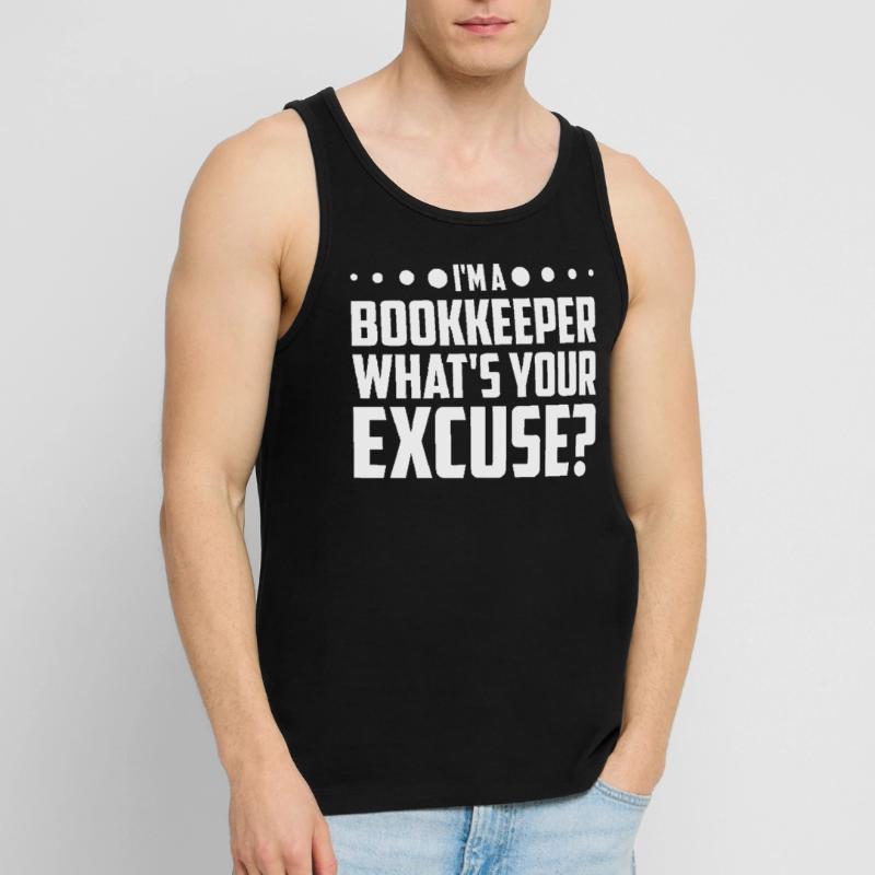 Comptabilité Comptable Financier Profession de comptable Débardeur bio Premium Homme