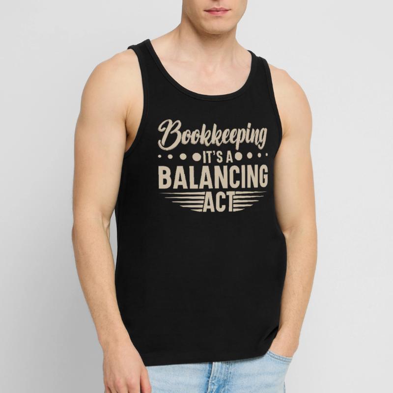 Comptabilité Comptable Financier Profession de comptable Débardeur bio Premium Homme