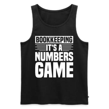 Buchhaltung Finanzbuchhalter Buchhalter Beruf - Männer Premium Bio Tank Top - Schwarz - Vorne - AI Model Male 178 light (178cm)