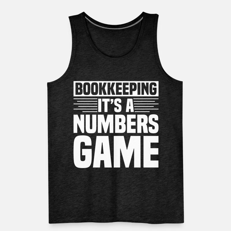 Comptabilité Comptable Financier Profession de comptable Débardeur bio Premium Homme