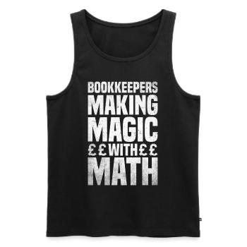 Buchhaltung Finanzbuchhalter Buchhalter Beruf - Männer Premium Bio Tank Top - Schwarz - Vorne - AI Model Male 178 light (178cm)