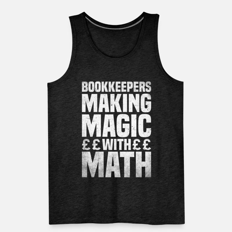 Comptabilité Comptable Financier Profession de comptable Débardeur bio Premium Homme