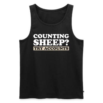 Buchhaltung Finanzbuchhalter Buchhalter Beruf - Männer Premium Bio Tank Top - Schwarz - Vorne - AI Model Male 178 light (178cm)