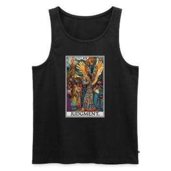 Tarot Cards Tarot Card 20 Judgment Court - Men's Premium Organic Tank Top - black - Front - Michal (187cm)
