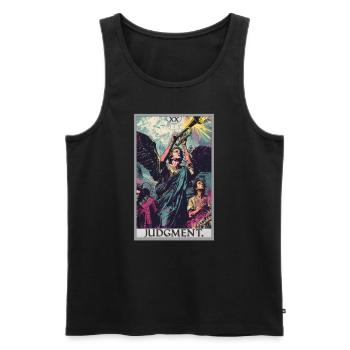 Tarot Cards Tarot Card 20 Judgment Court - Men's Premium Organic Tank Top - black - Front - Michal (187cm)