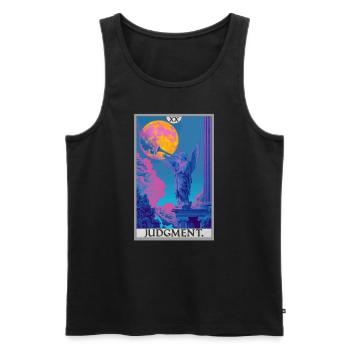 Tarot Cards Tarot Card 20 Judgment Court - Men's Premium Organic Tank Top - black - Front - Michal (187cm)