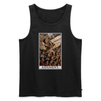 Tarot Cards Tarot Card 20 Judgment Court - Men's Premium Organic Tank Top - black - Front - Michal (187cm)