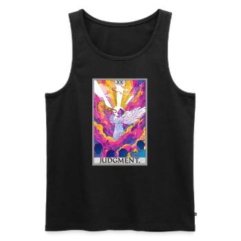 Tarot Cards Tarot Card 20 Judgment Court - Men's Premium Organic Tank Top - black - Front - Michal (187cm)