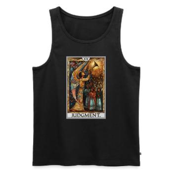Tarot Cards Tarot Card 20 Judgment Court - Men's Premium Organic Tank Top - black - Front - Michal (187cm)