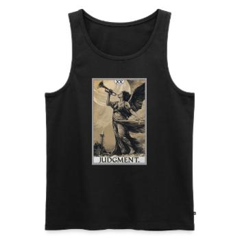Tarot Cards Tarot Card 20 Judgment Court - Men's Premium Organic Tank Top - black - Front - Michal (187cm)