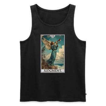 Tarot Cards Tarot Card 20 Judgment Court - Men's Premium Organic Tank Top - black - Front - Michal (187cm)