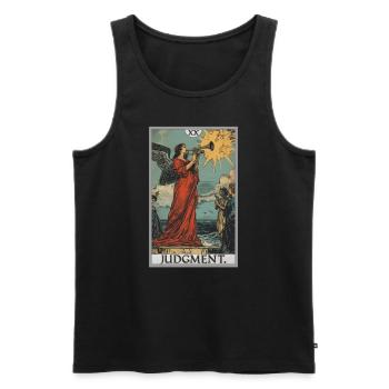 Tarot Cards Tarot Card 20 Judgment Court - Men's Premium Organic Tank Top - black - Front - Michal (187cm)