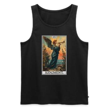 Tarot Cards Tarot Card 20 Judgment Court - Men's Premium Organic Tank Top - black - Front - Michal (187cm)