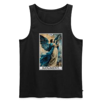 Tarot Cards Tarot Card 20 Judgment Court - Men's Premium Organic Tank Top - black - Front - Michal (187cm)