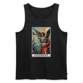 Tarot Cards Tarot Card 20 Judgment Court - Men's Premium Organic Tank Top - black - Front - Michal (187cm)