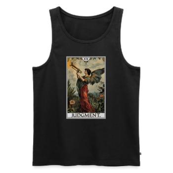 Tarot Cards Tarot Card 20 Judgment Court - Men's Premium Organic Tank Top - black - Front - Michal (187cm)