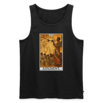 Tarot Cards Tarot Card 20 Judgment Court - Men's Premium Organic Tank Top - black - Front - Michal (187cm)