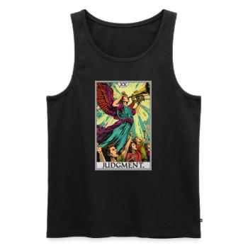 Tarot Cards Tarot Card 20 Judgment Court - Men's Premium Organic Tank Top - black - Front - Michal (187cm)