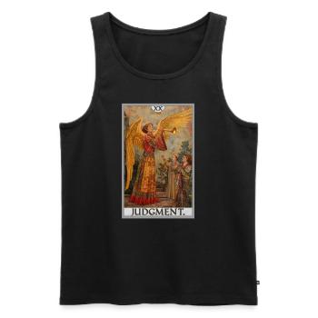 Tarot Cards Tarot Card 20 Judgment Court - Men's Premium Organic Tank Top - black - Front - Michal (187cm)