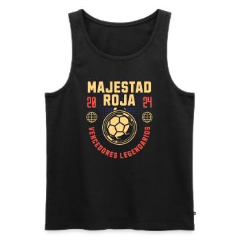 Spanien Champion Spanische Flagge Meister 2024 - Männer Premium Bio Tank Top - Schwarz - Vorne - Michal (187cm)