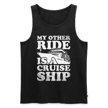 Croisière Crusader Bateau de croisière Cadeau - Débardeur bio Premium Homme - noir - Devant - Michal (187cm)
