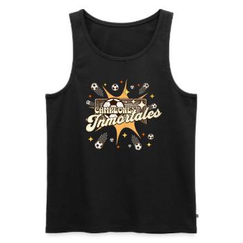 España Meisterschaft 2024 Frauen Männer Spanien - Männer Premium Bio Tank Top - Schwarz - Vorne - Michal (187cm)