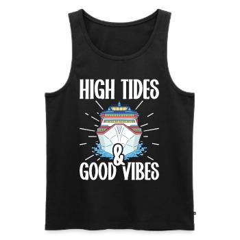 Crusader Cruise Ship Cruise Gift - Men's Premium Organic Tank Top - black - Front - Michal (187cm)