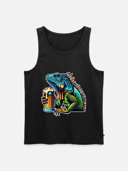 Bière Iguana - Débardeur bio Premium Homme - noir