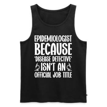 Epidemiology Scientist Epidemiologist Medicine - Men's Premium Organic Tank Top - black - Front - AI Model Male 178 light (178cm)