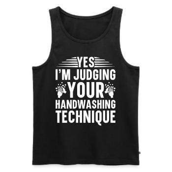 Epidemiology Scientist Epidemiologist Medicine - Men's Premium Organic Tank Top - black - Front - Michal (187cm)